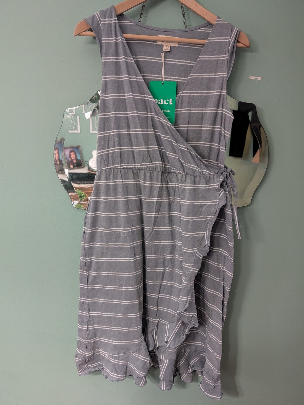 NWT Pact Apparel Organic Cotton Wrap Dress